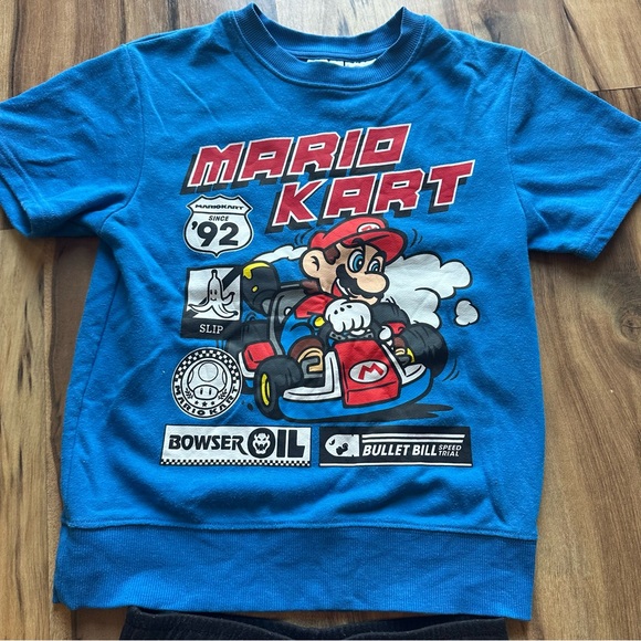 Nintendo Blue and Black Mario Kart Kids Matching Set - Picture 3 of 4